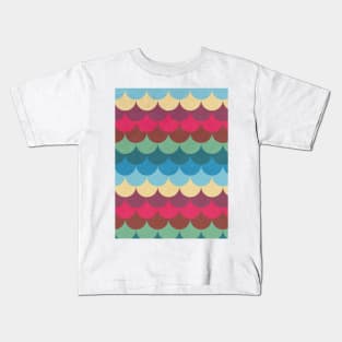 Colorful Mermaid Pattern Kids T-Shirt